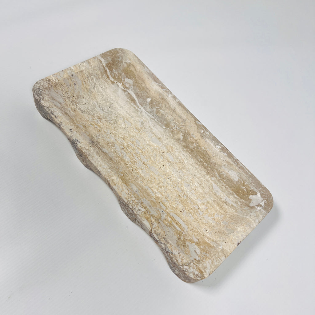 Oblong Travertine Tray