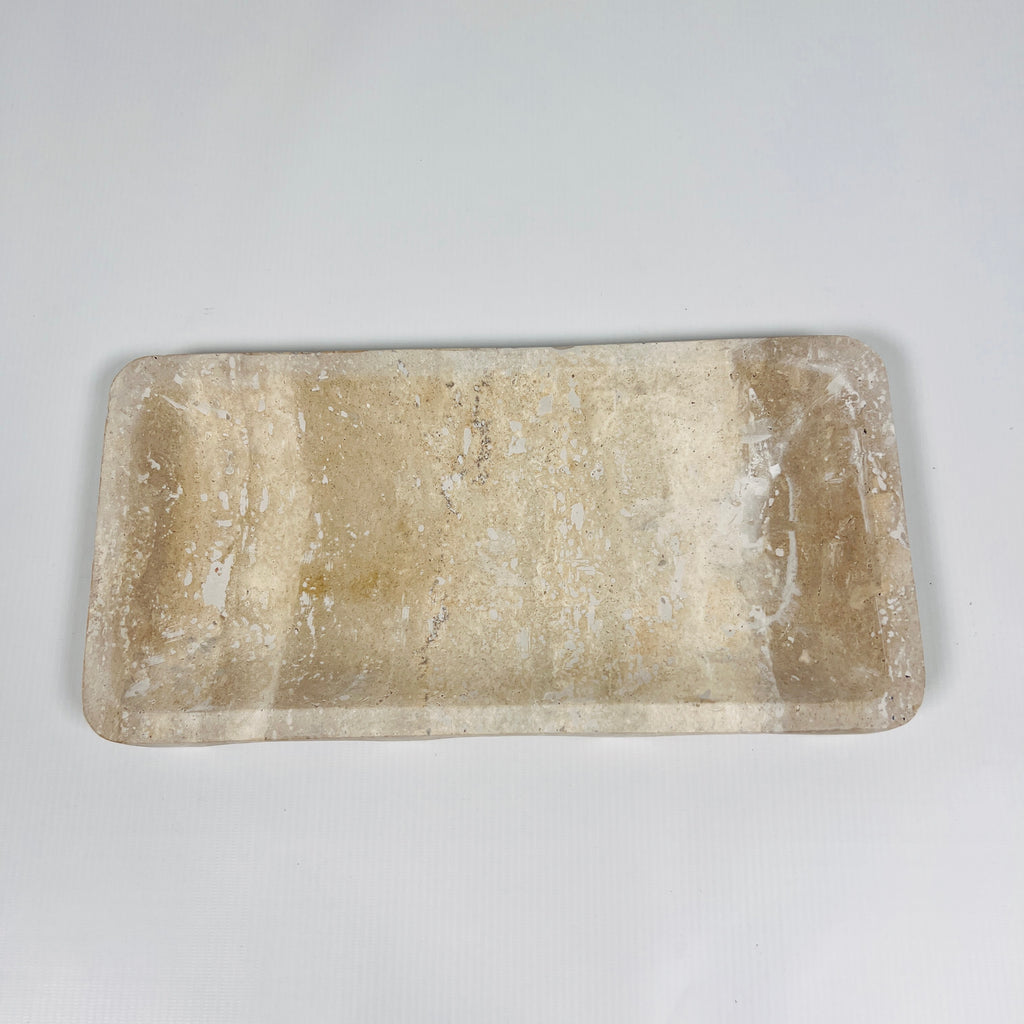 Travertine Wide Tray