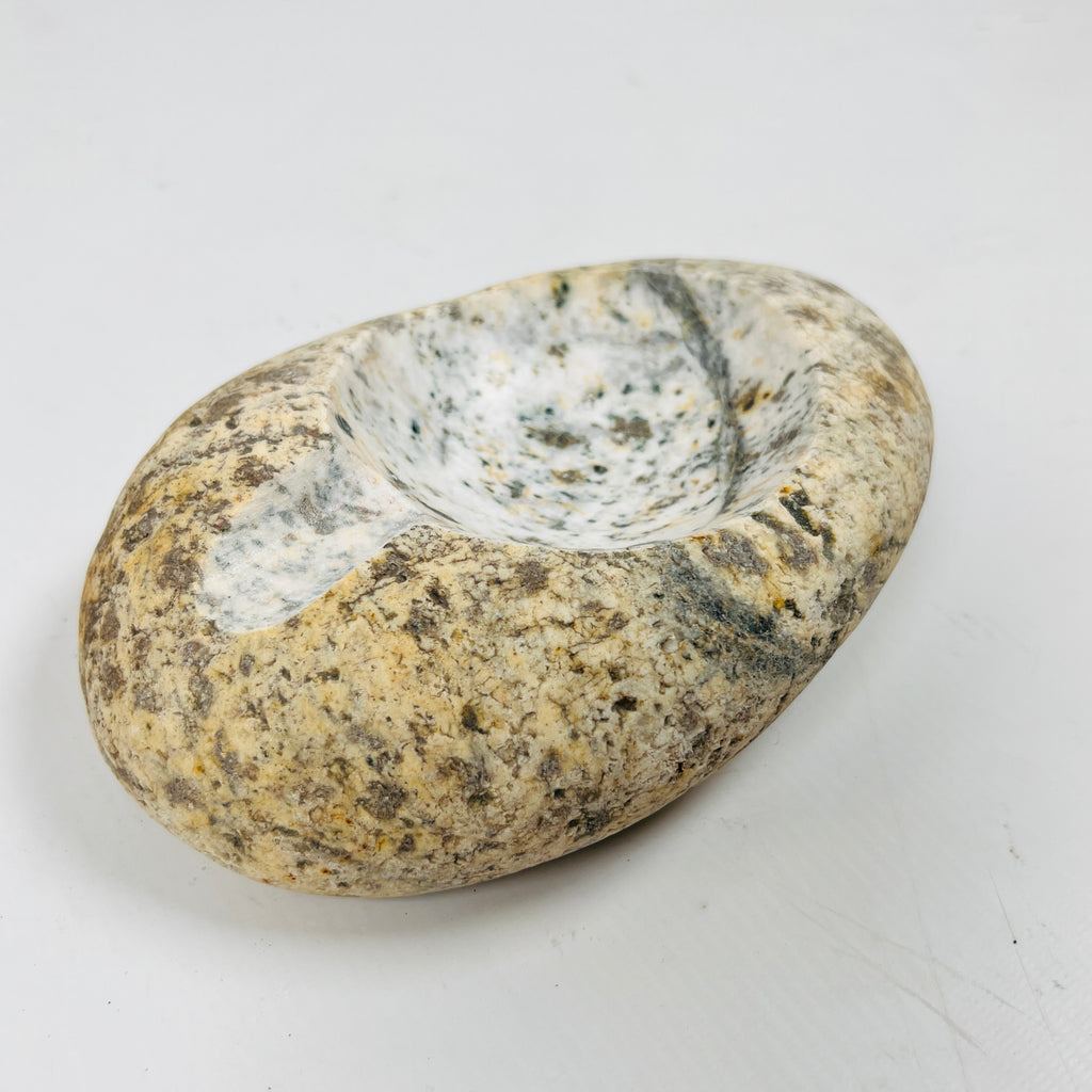 River Stone Mustard Specked Ash Tray