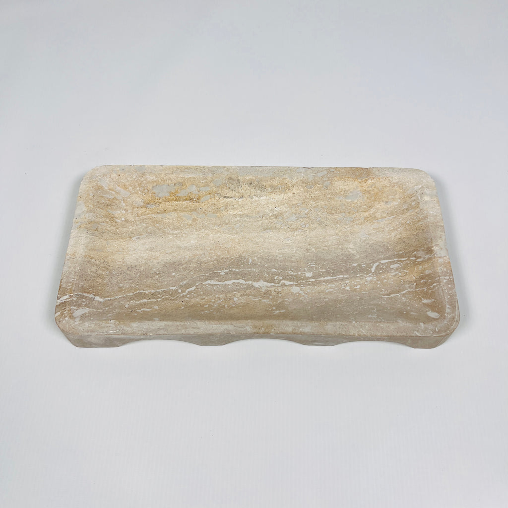 Earth Tide Travertine Tray