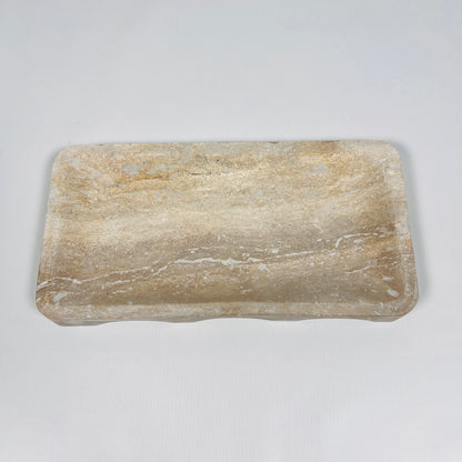 Earth Tide Travertine Tray