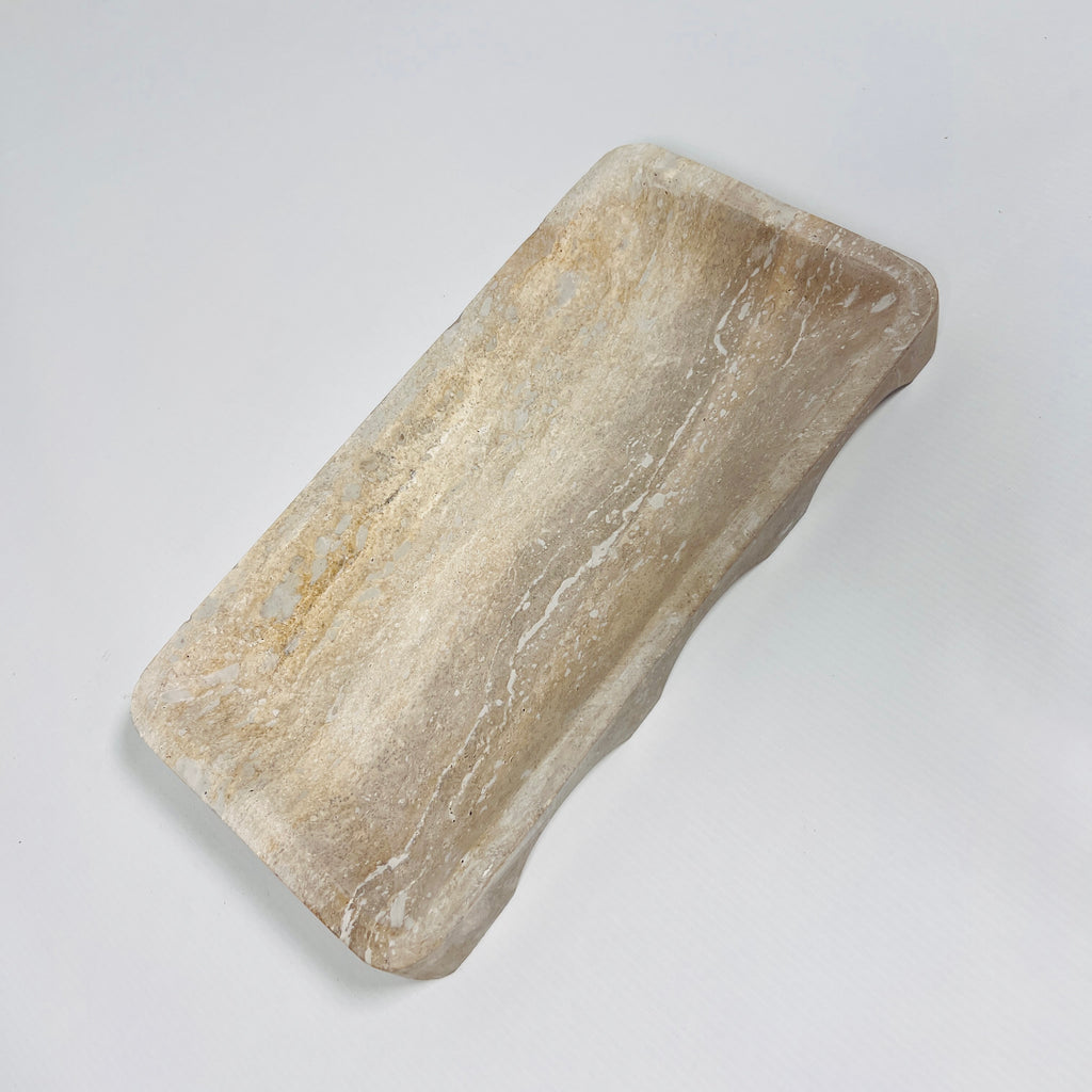 Earth Tide Travertine Tray