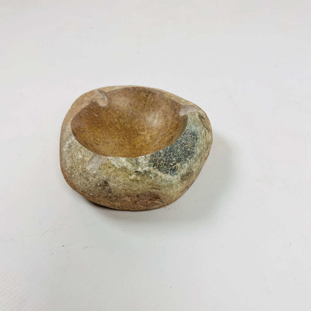 River Stone Amber Grazed Ash Tray