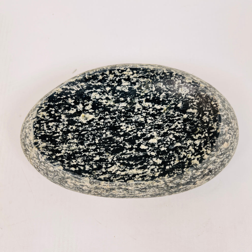 Riverstone Black Blotched Soap Dish