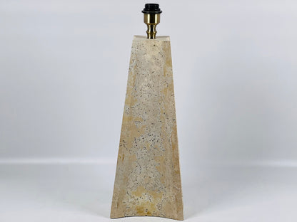 Curvilinear Table Lamp - Travertine