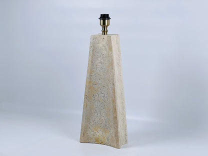 Curvilinear Table Lamp - Travertine