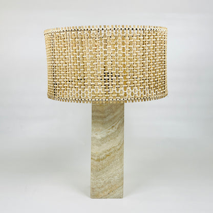 Prismic Table Lamp - Travertine