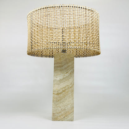 Prismic Table Lamp - Travertine