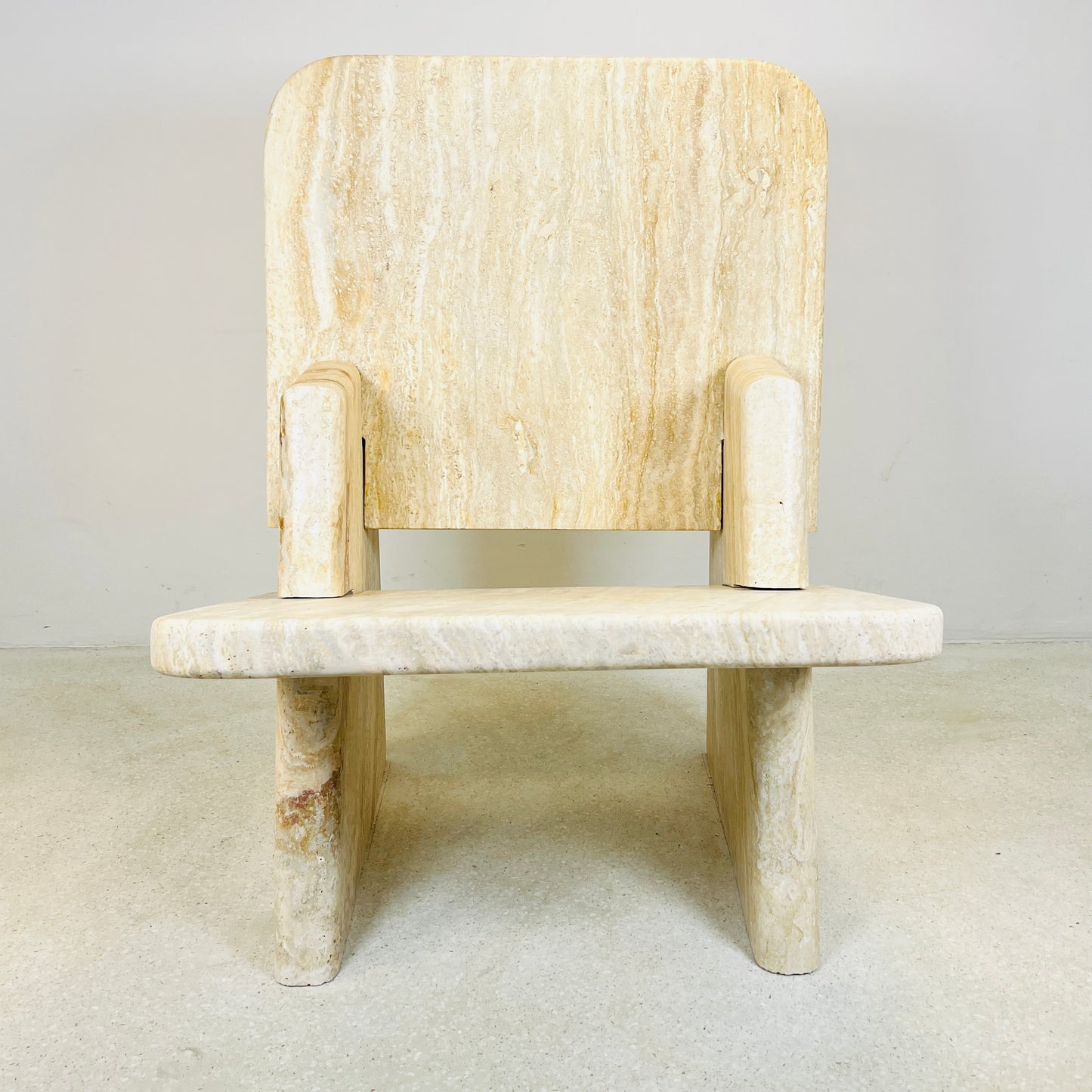 Throne Chair - Travertine