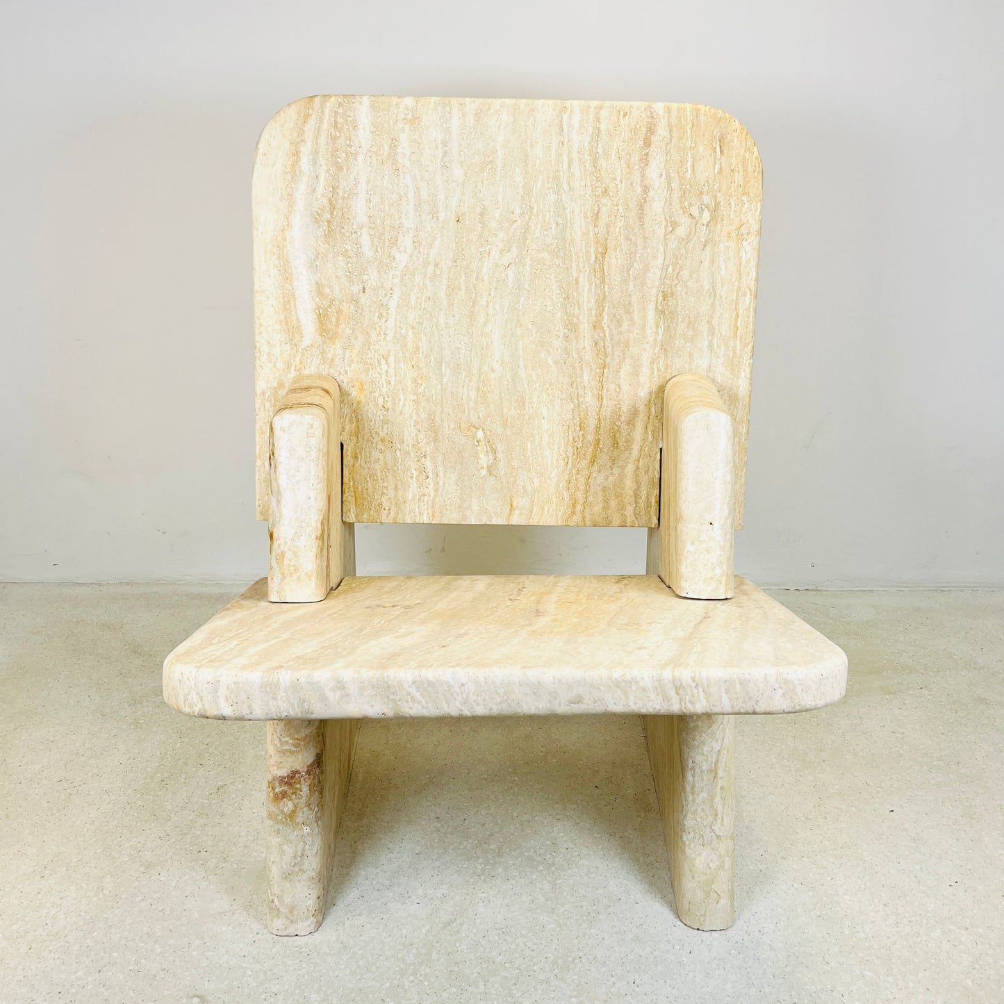 Throne Chair - Travertine