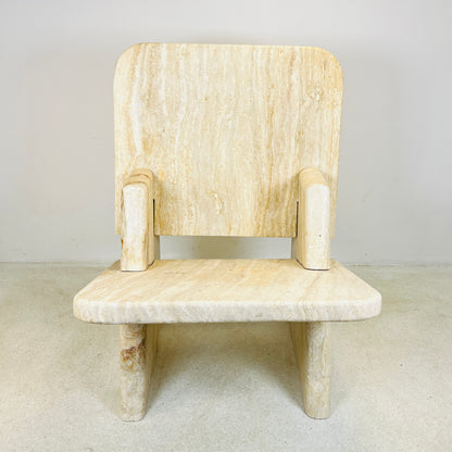 Throne Chair - Travertine
