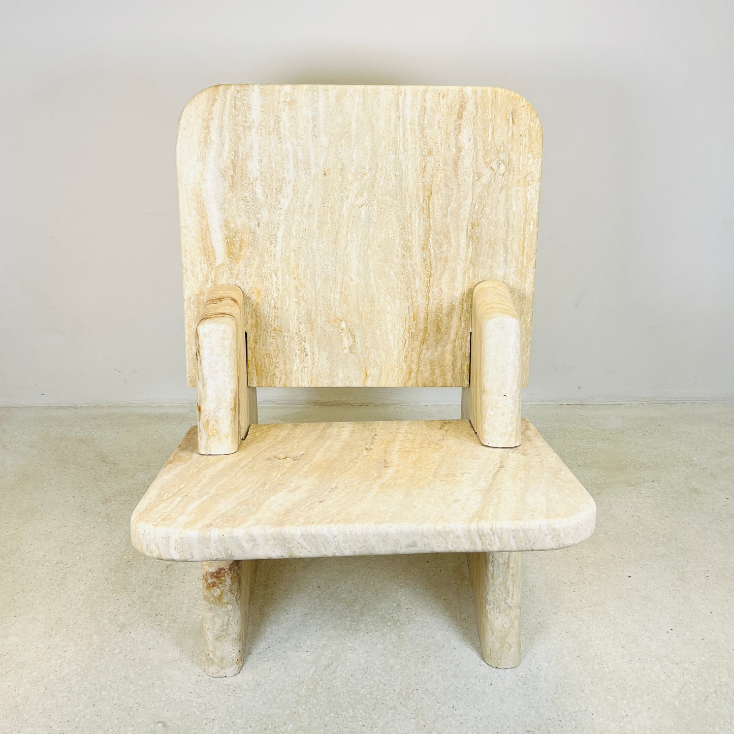 Throne Chair - Travertine