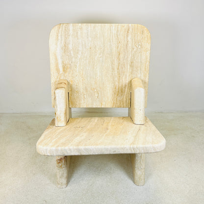 Throne Chair - Travertine