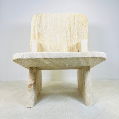 Throne Chair - Travertine