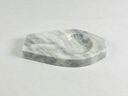 Marble Streaked Ash Tray - Gray