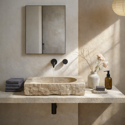 Sora Sink - Travertine