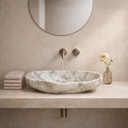 Stoneware Sink - Green Commando