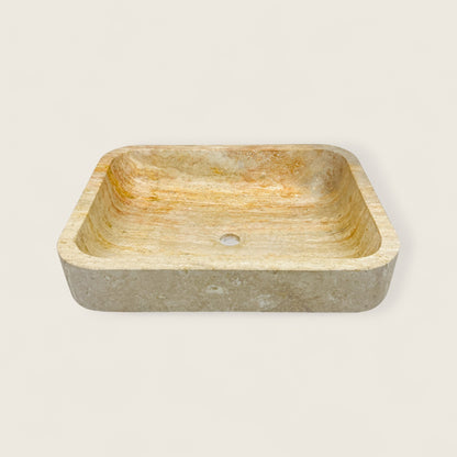 Rounded Rectangle Sink - Beige