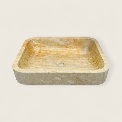 Rounded Rectangle Sink - Beige