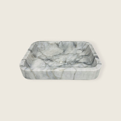 Rounded Rectangle Sink - Gray Commando