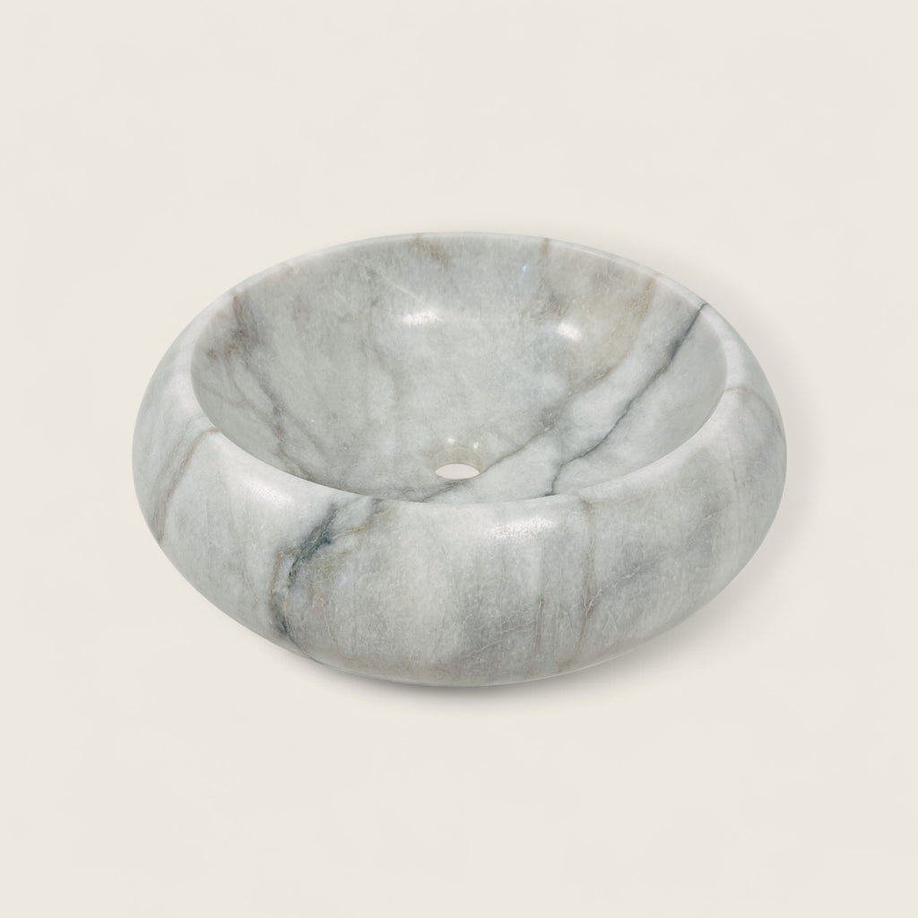 Grey Round Marble Sink