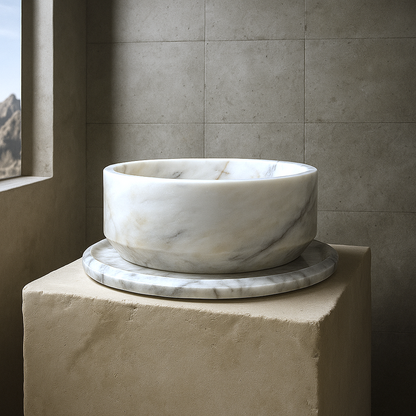 Cauldron Sink - Cheetah White