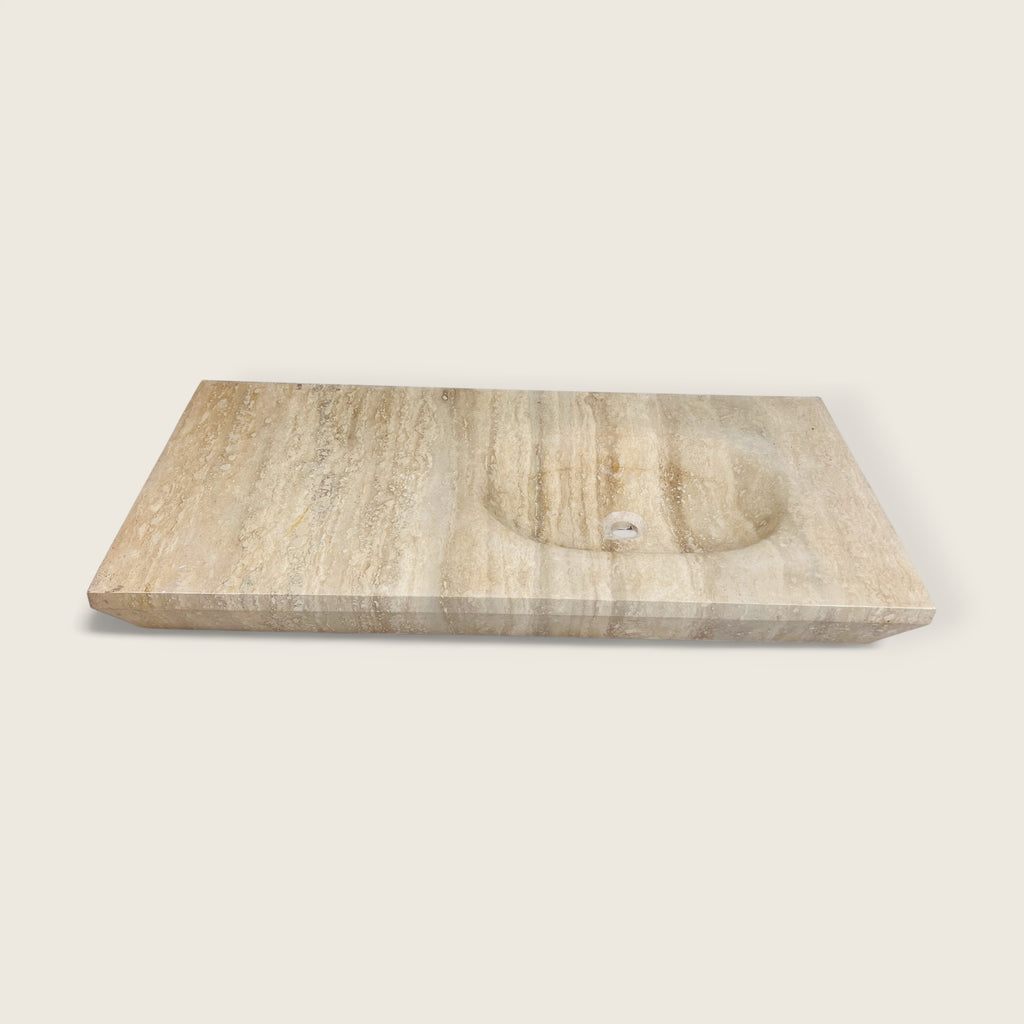 Rectilinea Travertine Sink