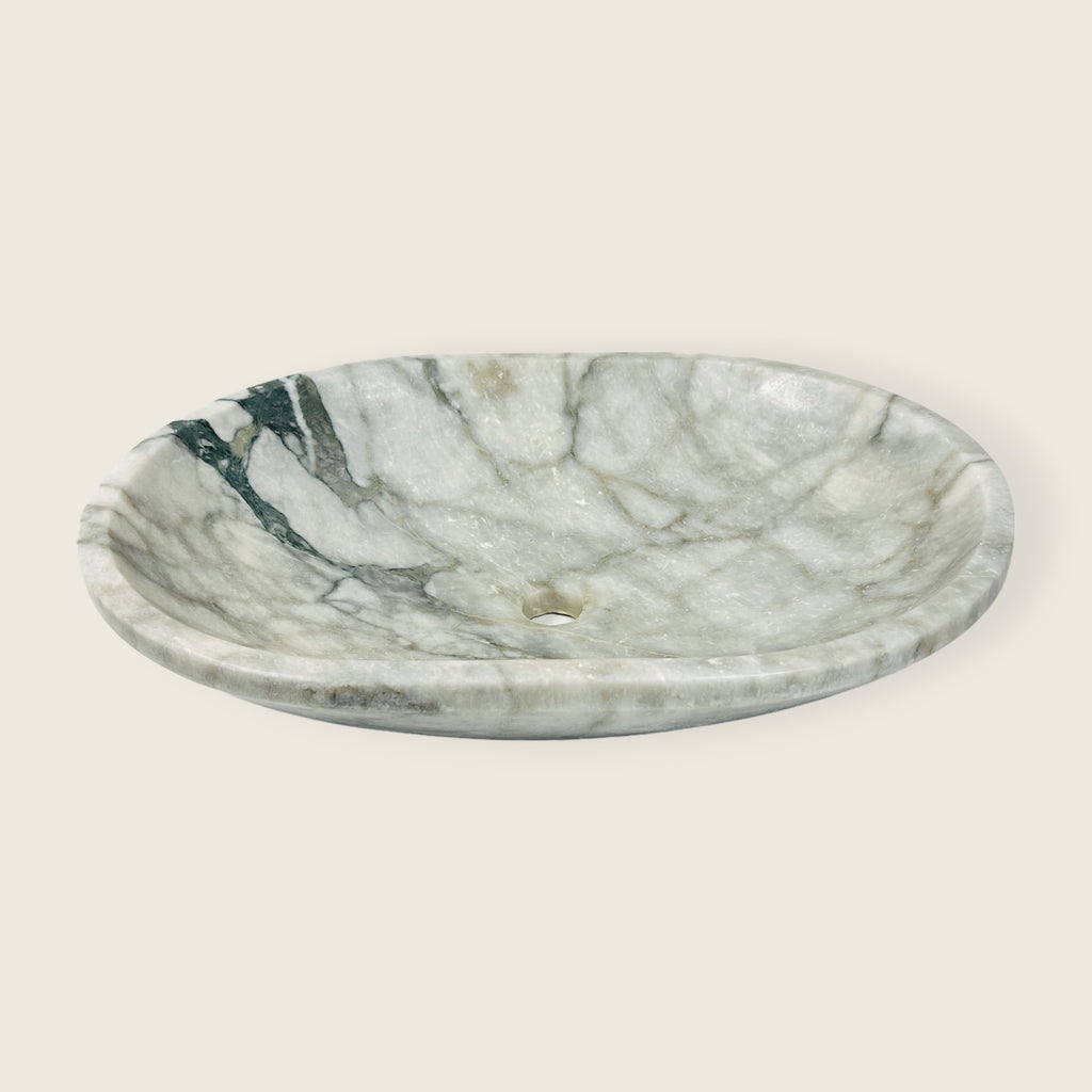 Oval Grey Marble Sink