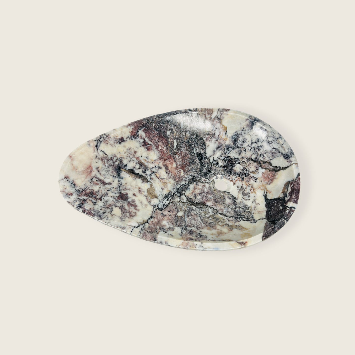 Teardrop Sink - Red & White