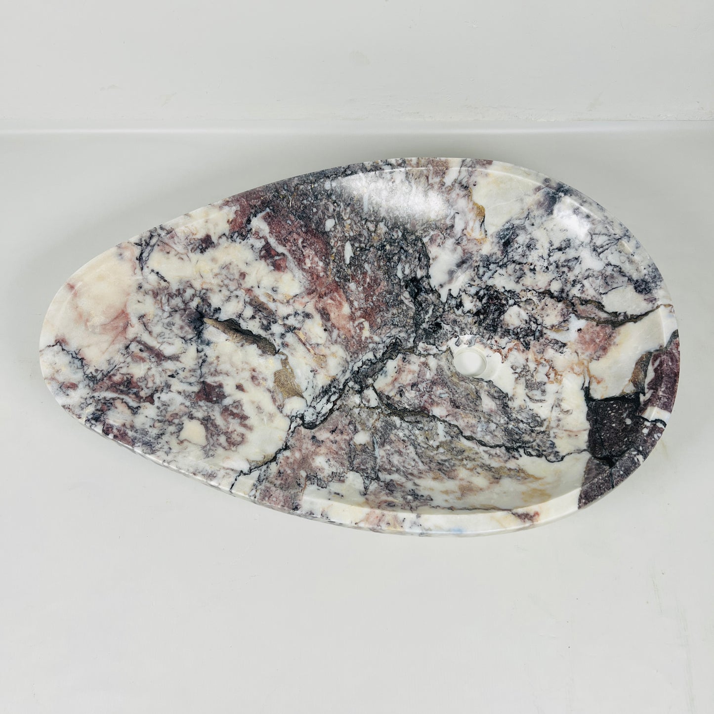 Teardrop Sink - Red & White