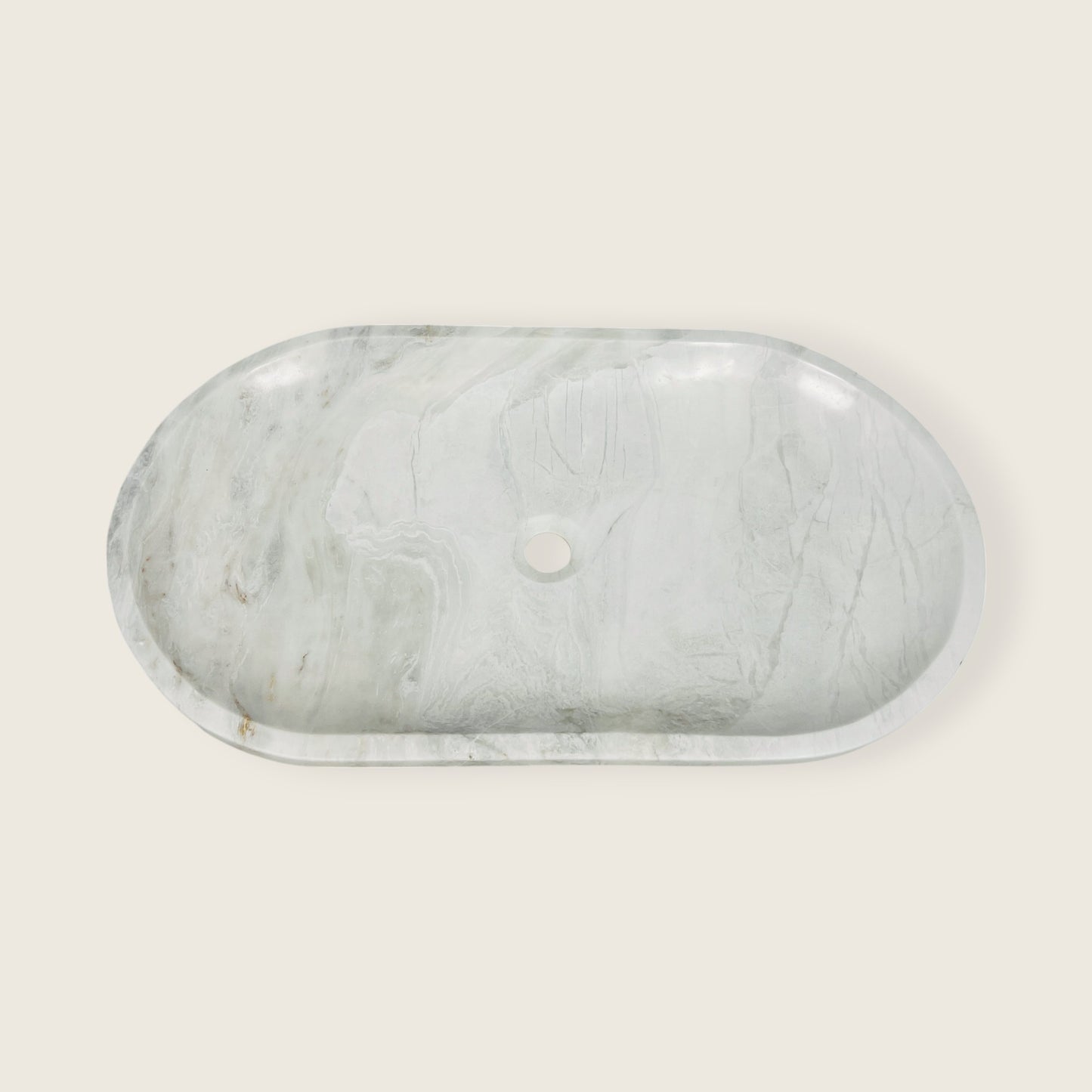 Oblong Sink - Cheetah White