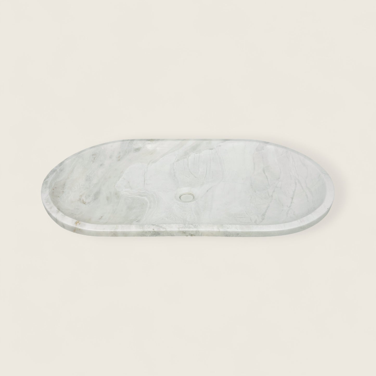 Oblong Sink - Cheetah White