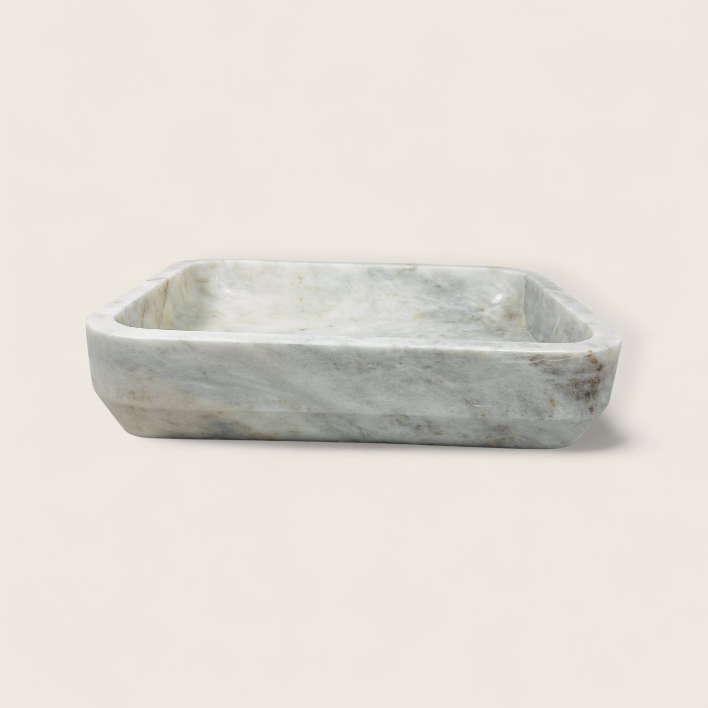 Rounded Rectangle Sink - Cheetah White