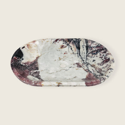 Oblong Sink - Red & White