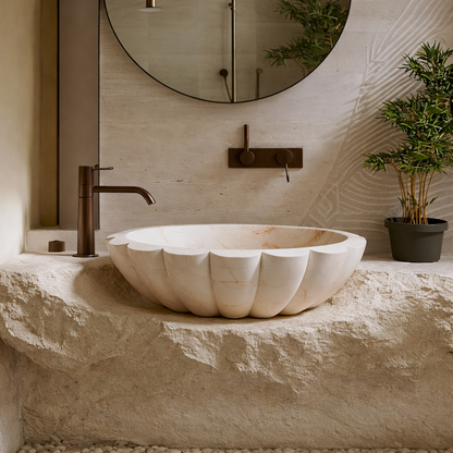 Scallop Sink - Noble White