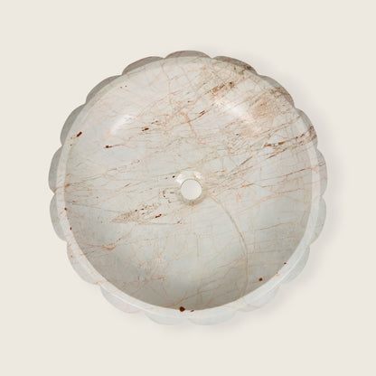 Scallop Sink - Noble White