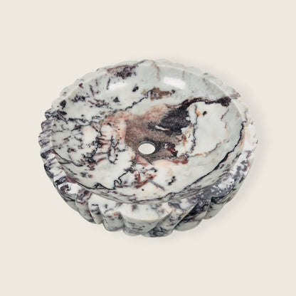 Ruche Sink - Red & White