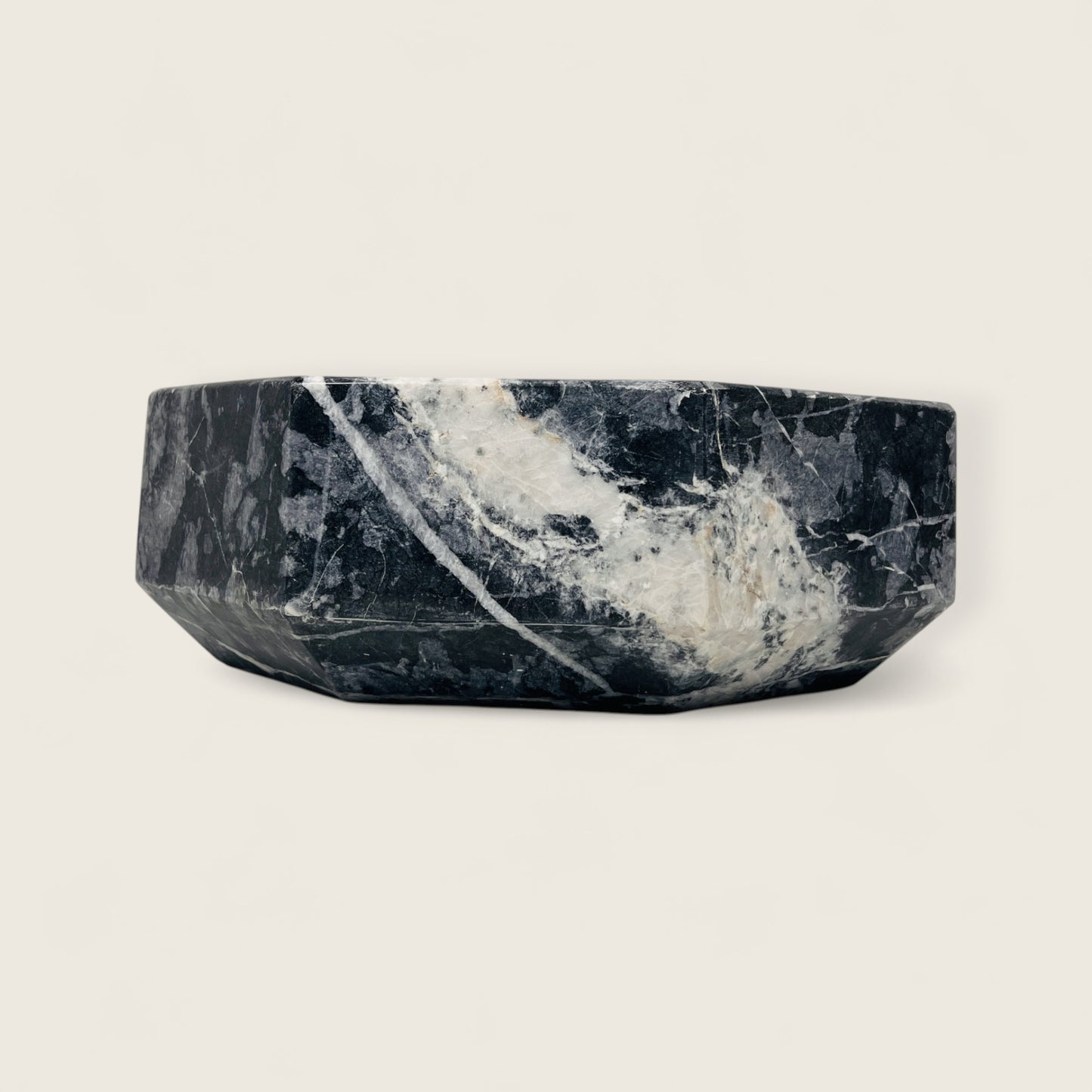 Octagonal Sink - Black & Blue