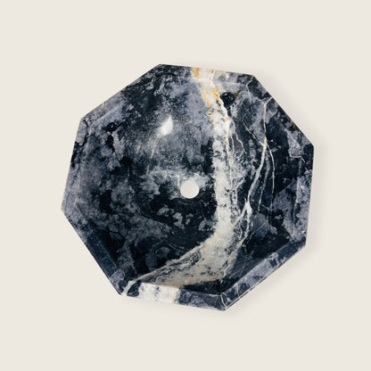 Octagonal Sink - Black & Blue