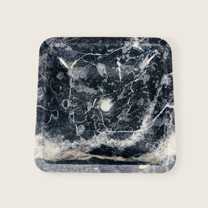 Trapeze Sink - Blue & Black