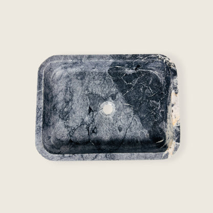 Rounded Rectangle Sink - Black & Blue