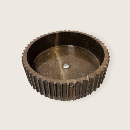 Fluted Sink - Brown