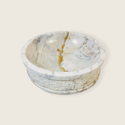 Tranquil Marble Sink - Cheetah Gold