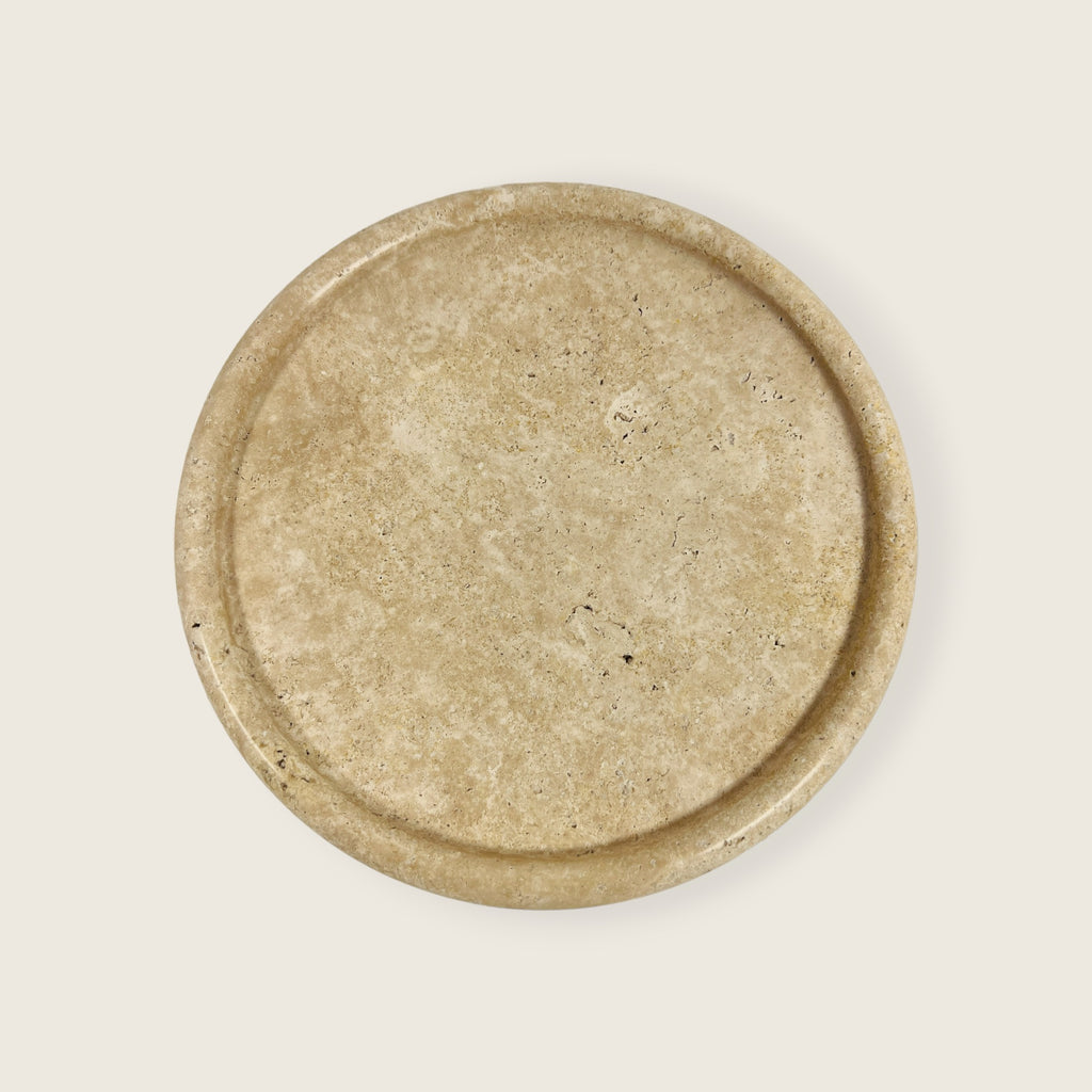 Beige Travertine Plate