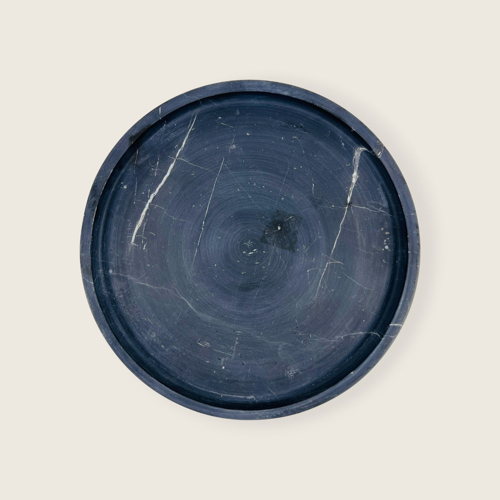 Black Galaxy Marble Plate