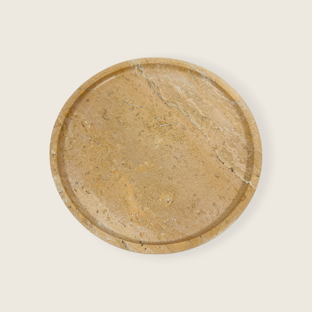 Peanut Brown Travertine Plate