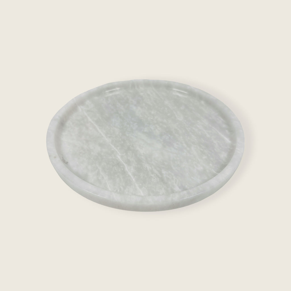 Light Grey Marble Plate