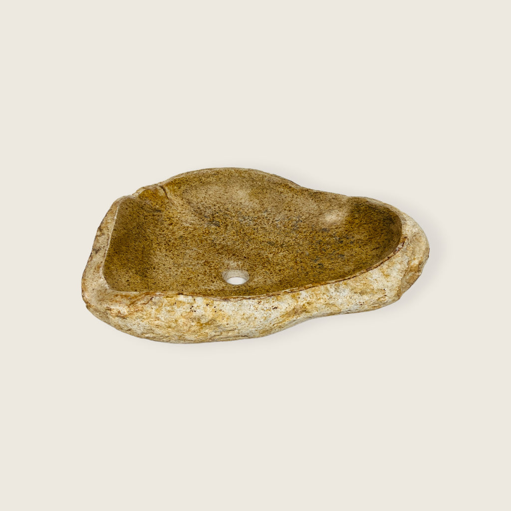 Ocher Drift Riverstone Sink