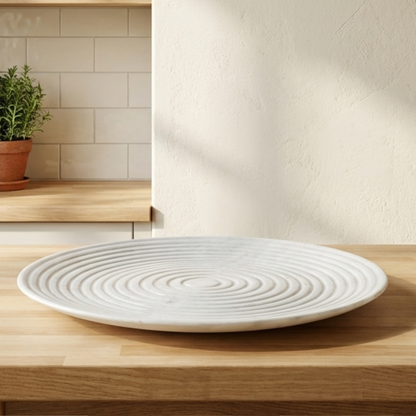Round Grooved Platter