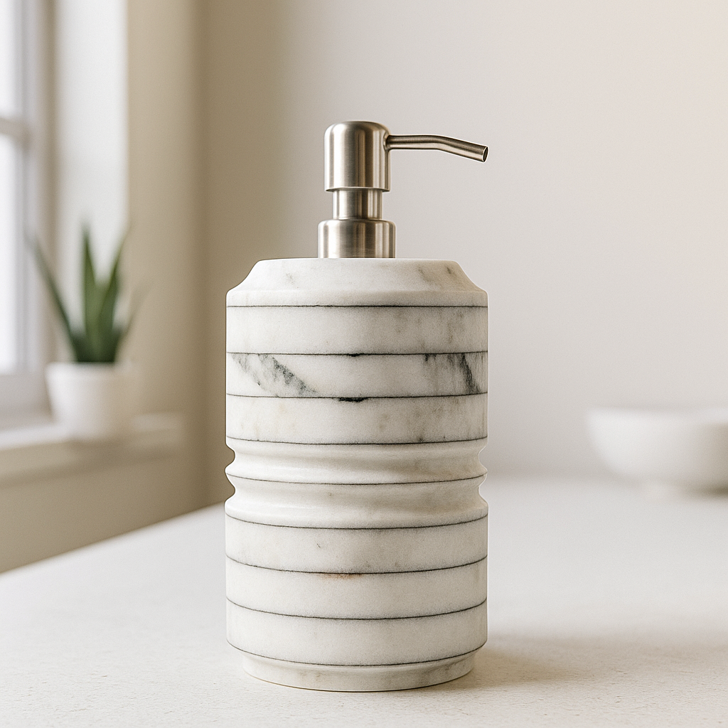 Grooved Pinstripe Soap Dispenser